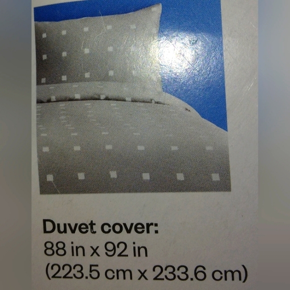 ~Super Deal~NWT~Room Essentials~FULL/QUEEN 3PC Cotton Blend Sateen Duvet Set - Picture 6 of 8